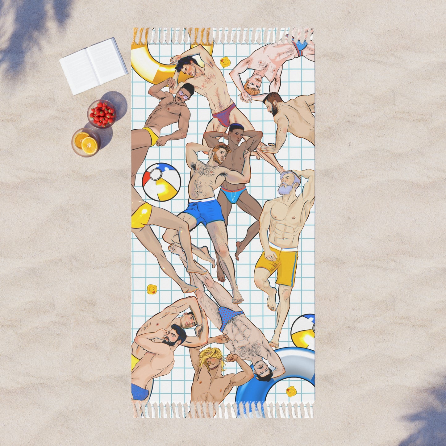 Slow beach towel